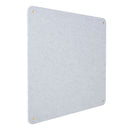 Pannello Fonoassorbente da Parete con Fori 70x70 cm Kit di 4 distanziali Coprivite Gold Finitura Grigio    