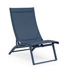 Set 2 Poltrone da Giardino 53x166,5x90 cm in Alluminio Taylor Navy