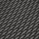 Divano da Giardino 141x71x75 cm in Polipropilene Effetto Rattan Grigio e Nero