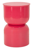 Tavolinetto Oyi Fuxia Ø31x46 cm in Metallo Rosa      