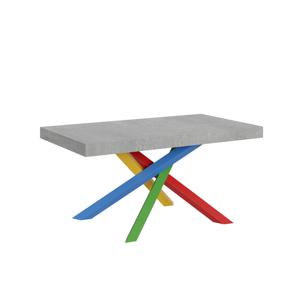 sconto Tavolo Allungabile 160-420x90x77 cm Volantis Cemento