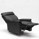 Poltrona Relax Reclinabile Manuale 80x94x102 cm in Similpelle Nero