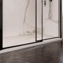 Box Doccia Angolare 80x130 cm 1 Anta Scorrevole in Cristallo Trasparente 6mm H195 Bonussi Eliane