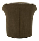 Poltrona Girevole Siena Verde 83,5x66x80 cm in Ferro e Compensato e Spugna e Poliestere Verde      