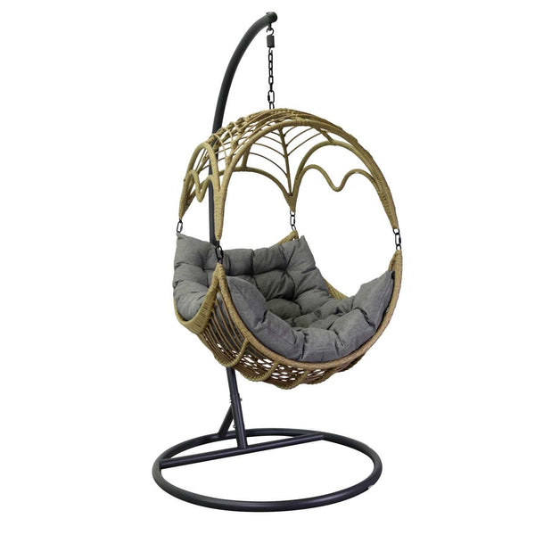 acquista Dondolo Pensile da Giardino 101x101xh200 cm con Cuscini Morris Grigio