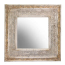 Specchio in legno quadro cm 92,5x5,5xh92,5