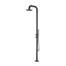 Doccia da Giardino 230x25x54,5 cm con Doccetta Sined Pula Nero satinato