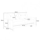 Divano Letto Clic Clac 218x40x90 cm in Tessuto Nero