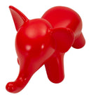 Sgabello Elephant Rosso 86x46x56 cm in Polietilene Rosso      