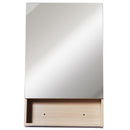 Specchio Armadietto da Bagno Pensile Ripiano in Legno 50x80x13,5 cm 