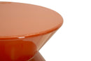 Tavolinetto Zag Orange Ø37,5x45 cm in Metallo Arancione      