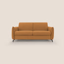 Divano Letto 3 Posti 215x95x96 cm in Tessuto Arancio