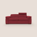 Divano Letto 3 Posti 220x100x95 cm in Tessuto Rosso