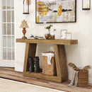Consolle Fissa 140x30x83 cm per Ingresso in MDF Rovere      