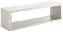 Mensola da Parete 60x18x15,5 cm in Fibra di Legno Regolo Rovere Sbiancato