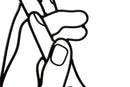 Pannello Simply Hands 40x1x55 cm in Ferro Nero      