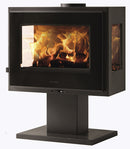 Stufa a Legna 5,9 kW 79,7x63,9x40 cm Atlantic 3V Nera
