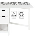 Consolle Allungabile con Cassetti 150x80x74 cm  Bianco