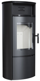 Stufa a Legna 10KW in Acciaio Flig Fremont Nera