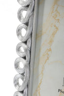 Cornice Hollow 20,8x1,9x25,9 cm in Resina e Vetro Argento      