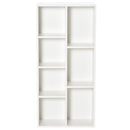 Libreria Moderna a Cubi con 7 Ripiani 50x24x106 cm in Legno Truciolato Bianca