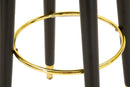 Sgabello Bar London Crema 37x38x74 cm in Pino e MDF e Spugna e Metallo e PU      