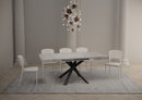 Tavolo Allungabile 90-194x90x77 cm Clerk Cemento