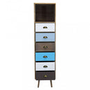 Mobiletto Orleans 40x36,5x144 h cm in Legno Multicolor