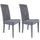 Set 2 Sedie 47x47x101 cm Giada Enjoy 23 tessuto Grigio