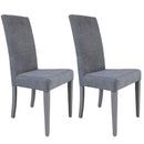 Set 2 Sedie 47x47x101 cm Giada Enjoy 23 tessuto Grigio