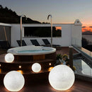 Lampada Sfera Giardino 40cm Luce Illuminazione Esterno Attacc E27 Effetto Pietra