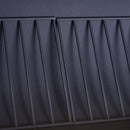 Barbecue a Carbone Carbonella 124x53x104 cm con Coperchio e Affumicatore in Acciaio Nero