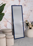 Specchio da Muro Berlino Blu 55x2x150 cm in MDF e Vetro e Specchio Blu      