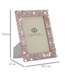 Cornice Pinky 20,5x1,7x25,8 cm in Poliresina e Vetro