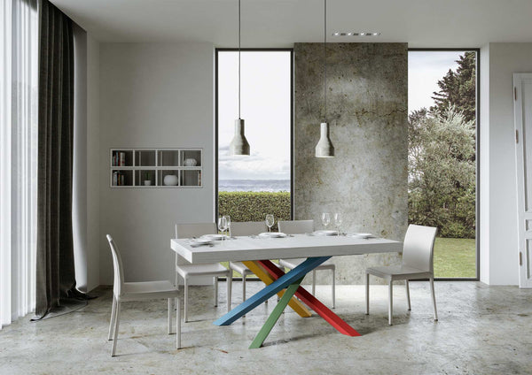 sconto Tavolo 160x90x77 cm Volantis Fix Bianco Frassino