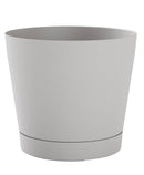 Vaso da Interno e Esterno Ø19x18cm in Polipropilene Orione 19 Cloud Bianco