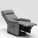 Poltrona Alzapersona Elettrica 2 Motori 73x94x103 cm in Tessuto Grigio