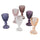 Set 6 Tazzine per Liquori Liquorini Prisma Provence in Vetro VdE Tivoli 1996 Viola