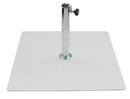 Base per Ombrellone da Giardino 30 Kg per Tubi Ø38mm in Metallo Bianco