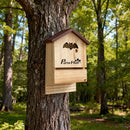 Set di 3 Casette per Pipistrelli 21,5x11,5x34 cm in Legno di Abete Naturale      