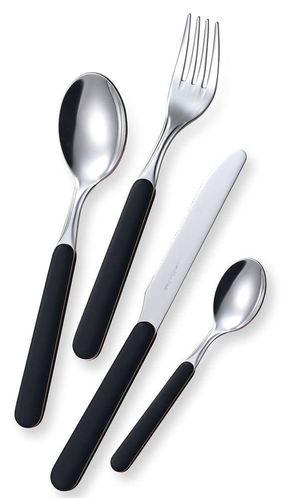 Servizio Set di Posate 24 Pezzi in Acciaio Eme Bonita Nero 1 prezzo
