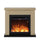 Camino Elettrico da Pavimento 99x88,3x25 cm Effetto Fiamma 1500W Sined Asciano Rovere