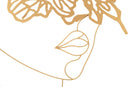Pannello da Muro Oro Face 60x1x80 cm in Ferro 
