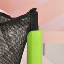 Trampolino Tappeto Elastico per Bambini Ø140x160 cm in Metallo Verde e Nero