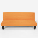 Divano Letto 175x81x76 cm in Microfibra Arancione