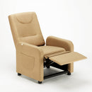 Poltrona Relax Reclinabile Manuale 62x71x100 cm in Tessuto Beige