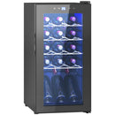 Cantinetta Vino Refrigerata per 15 Bottiglie Capacità 44L con Controllo Temperatura Nero    