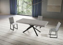 Tavolo Allungabile 180/284x90 cm Niket Cashmere Gambe Antracite      