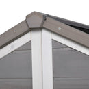 Cuccia per Cani e Gatti da Esterno 127x112x109 cm in Legno Grigio