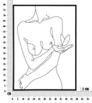 Pannello da Muro Nudity 60x1x80 cm in Ferro 